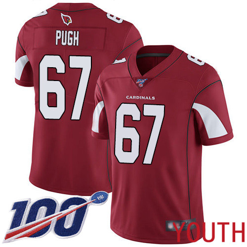 Arizona Cardinals Limited Red Youth Justin Pugh Home Jersey NFL Football #67 100th Season Vapor Untouchable